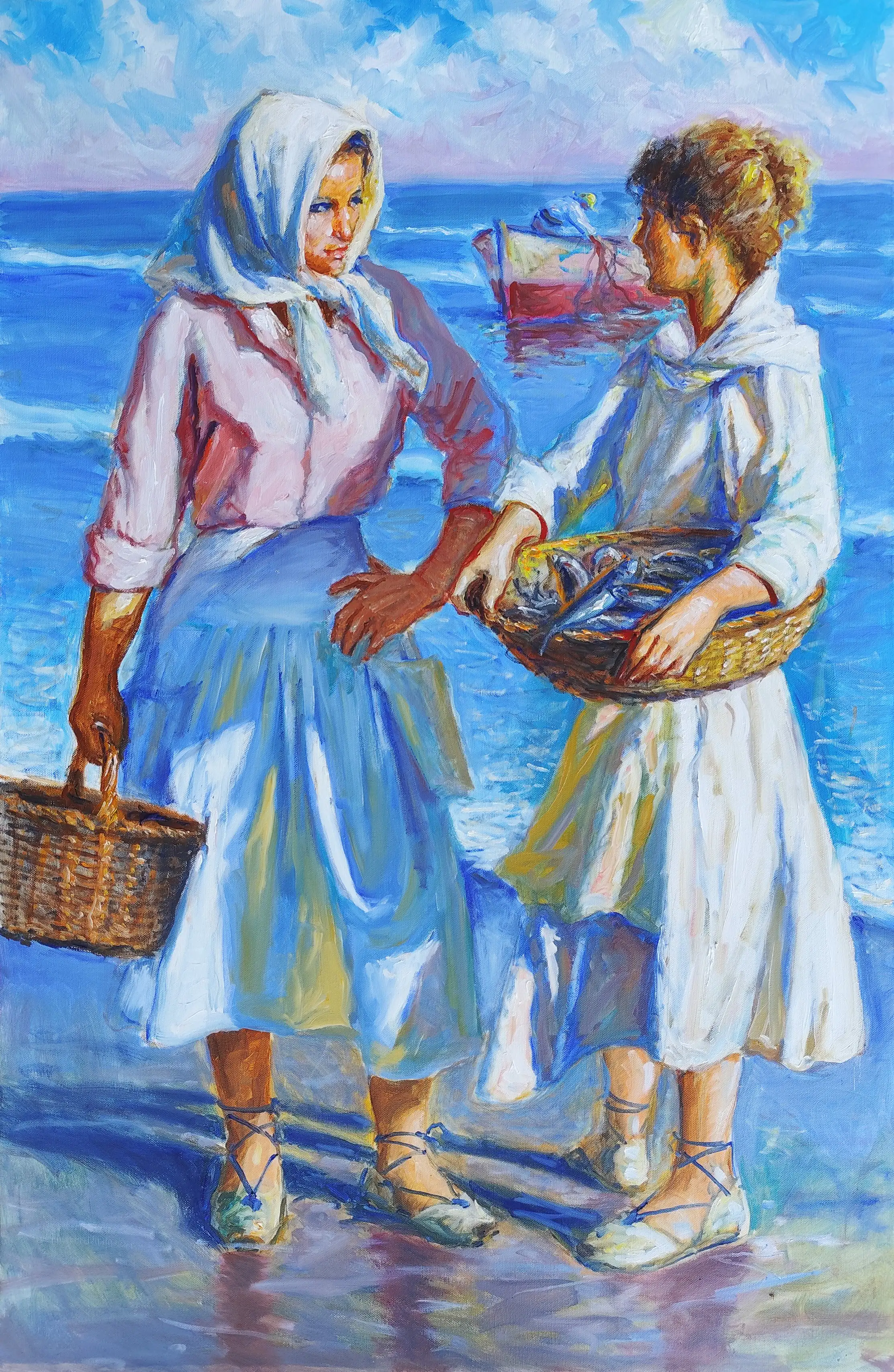 Obra titulada «Pescadoras» de Juan Soler