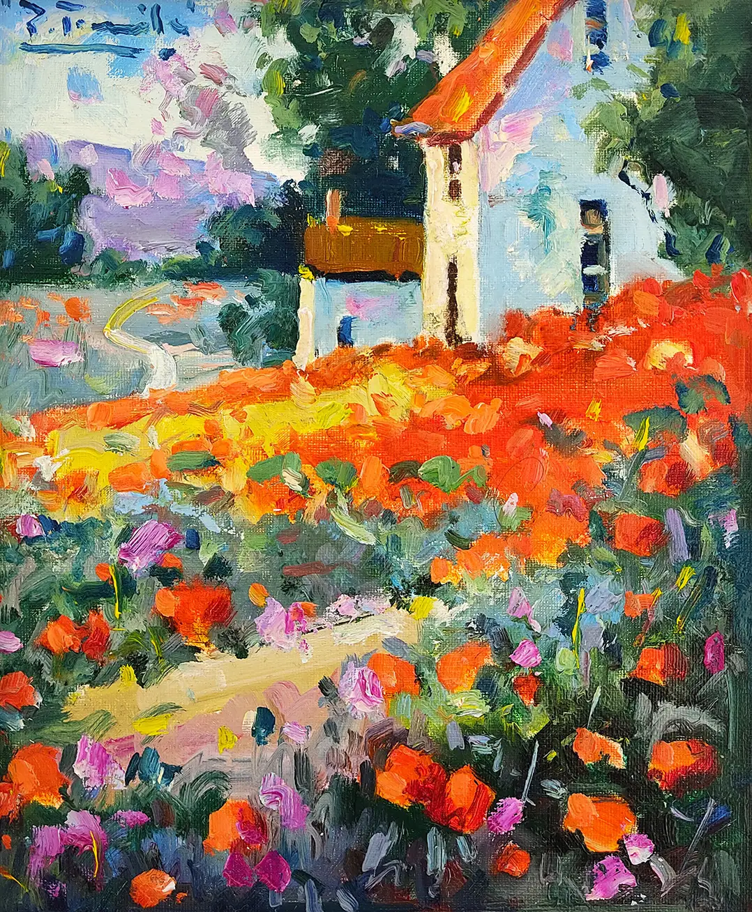 Obra titulada «Paisaje de Galicia» de Pedro Fraile