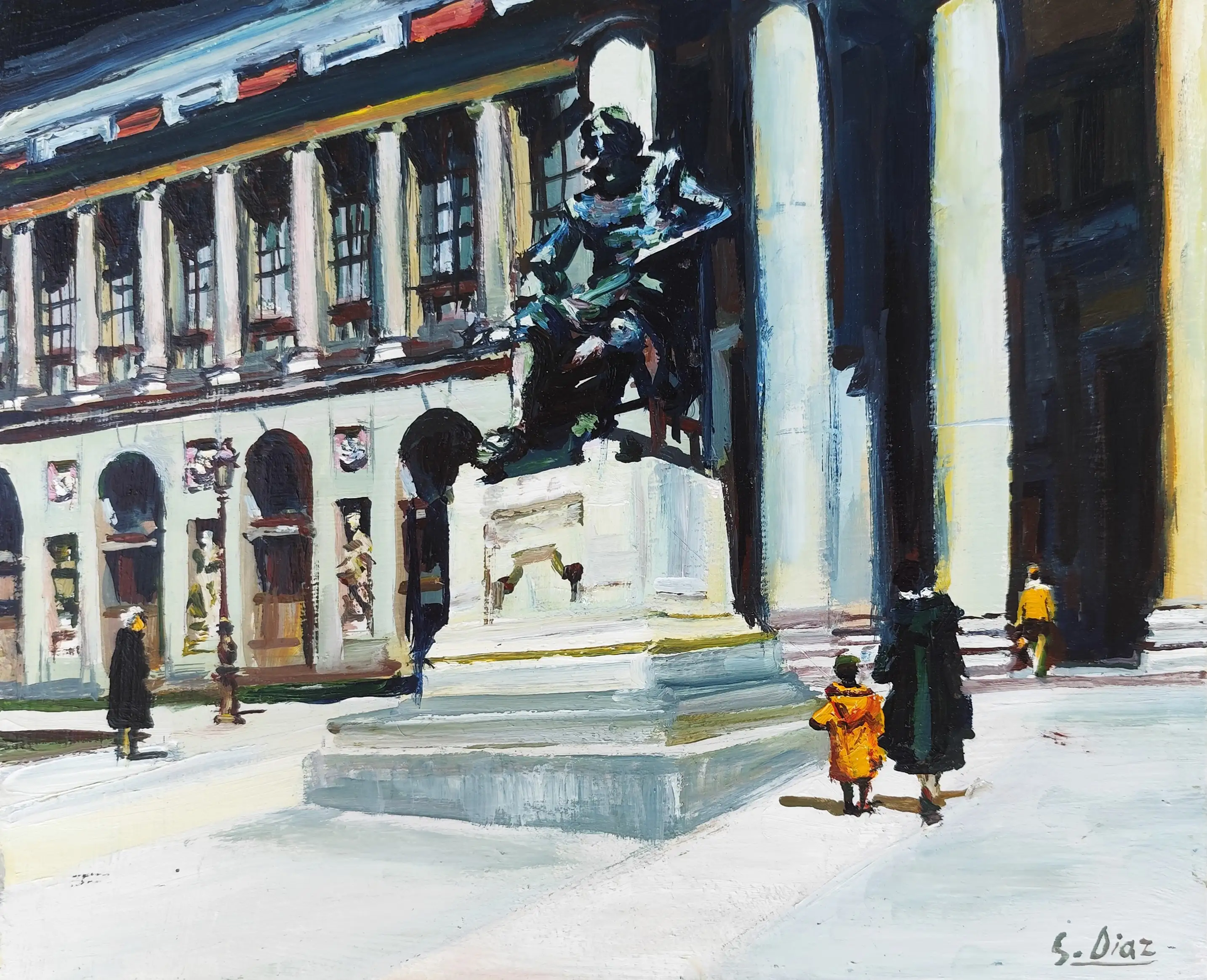 Obra titulada «Museo del Prado - Velázquez» de Santiago Diaz