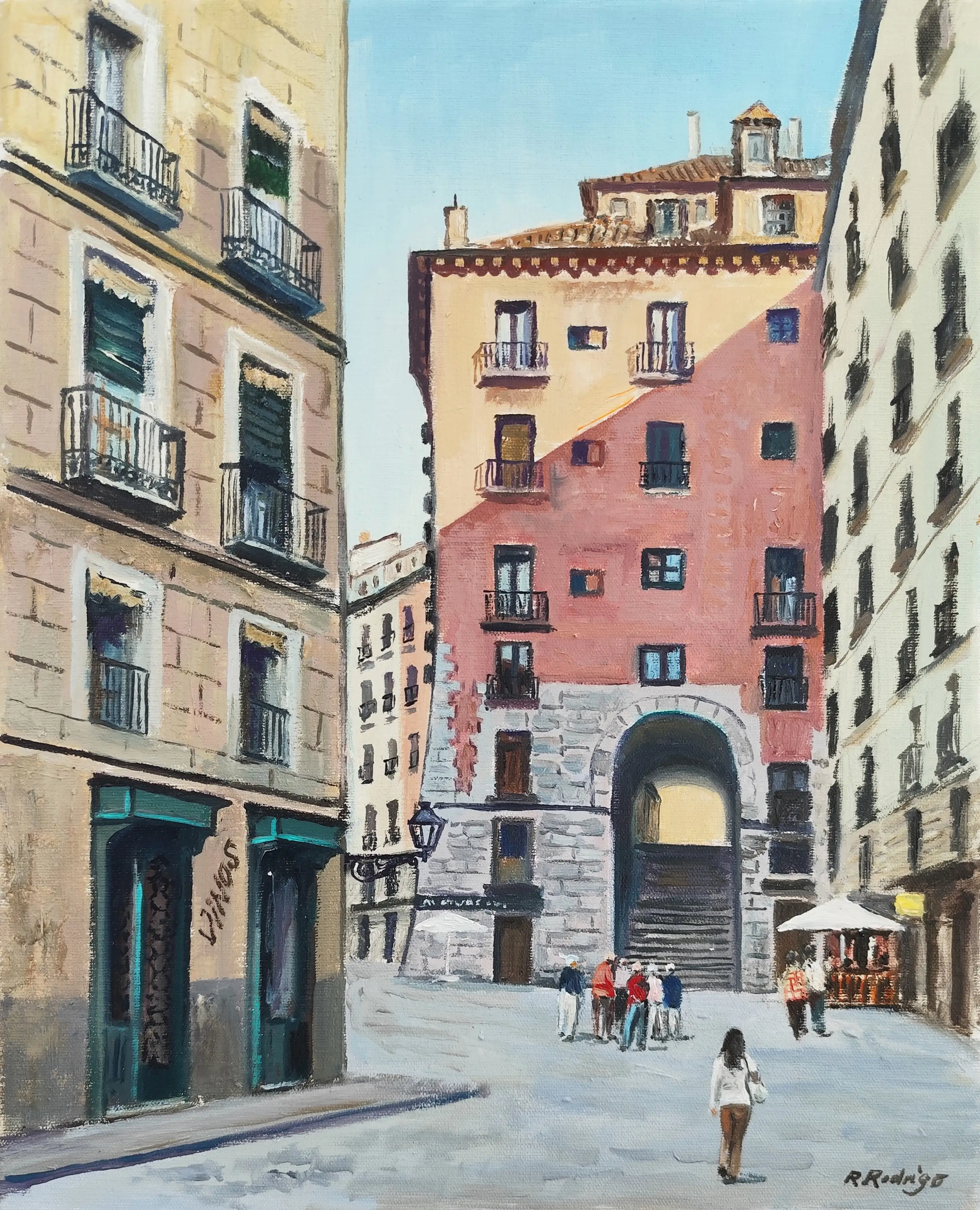 Obra titulada «Arco de cuchilleros» de Ramos Rodrigo