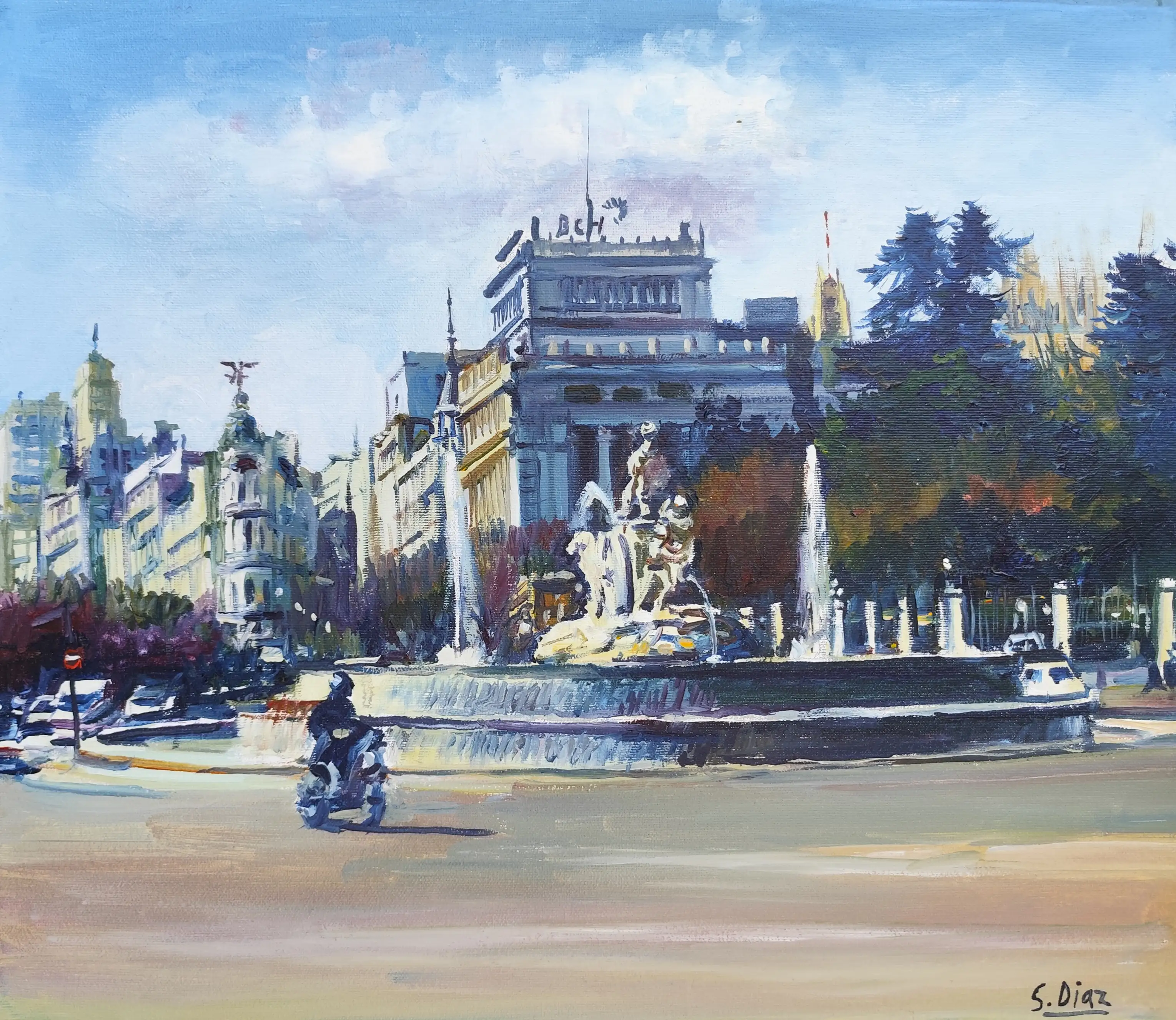 Obra titulada «Fuente de Cibeles» de Santiago Díaz