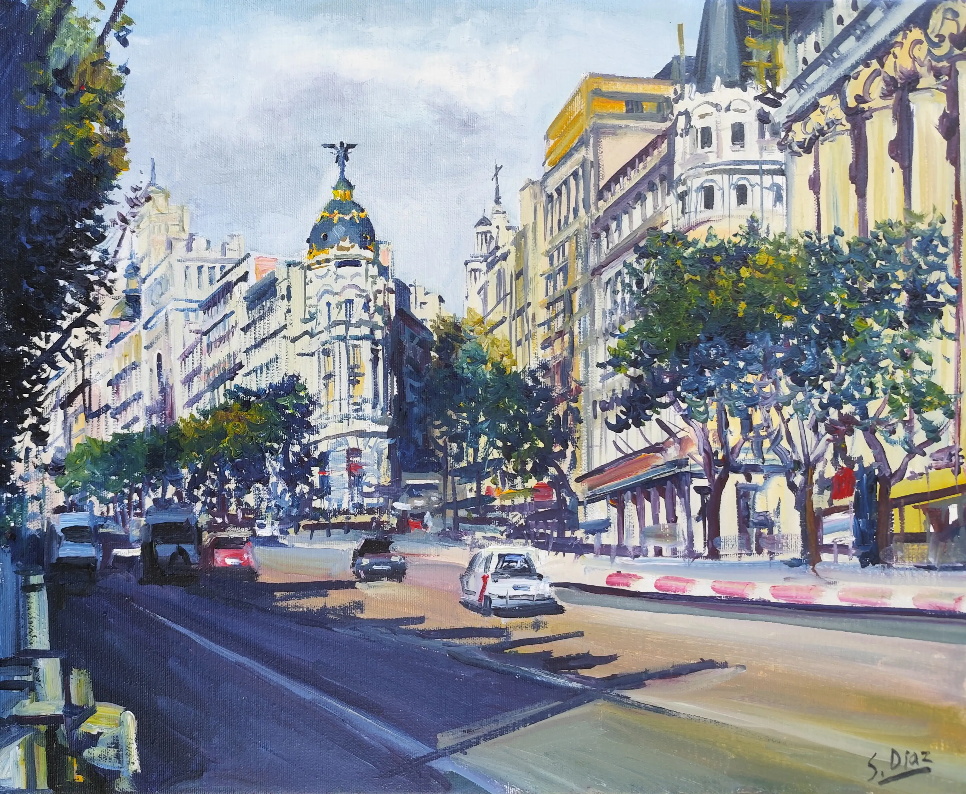 Obra titulada «Edificio Metrópolis» de Santiago Díaz