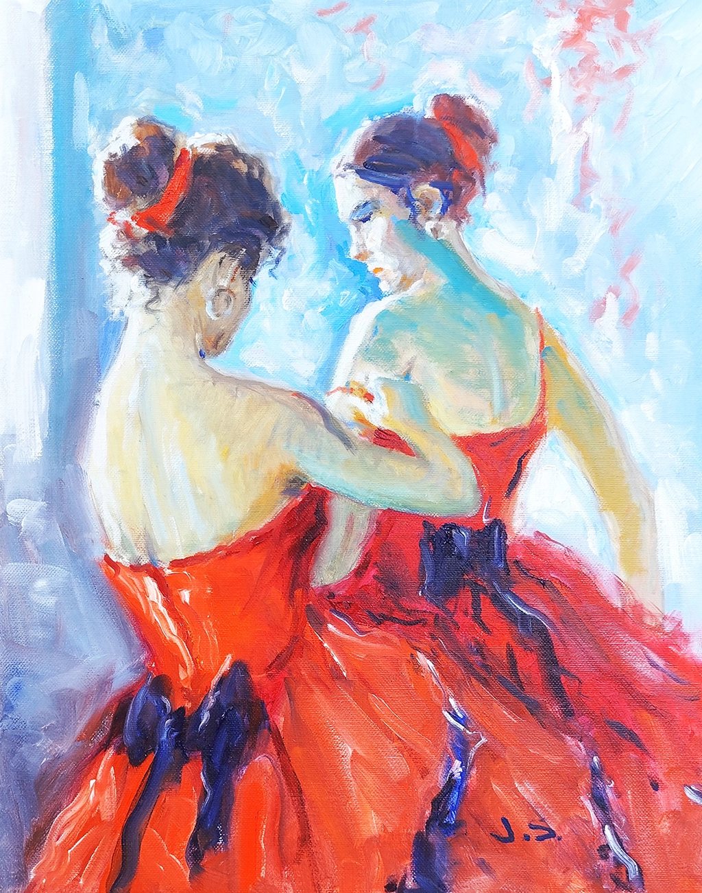 Obra titulada «Bailarinas» de Juan Soler