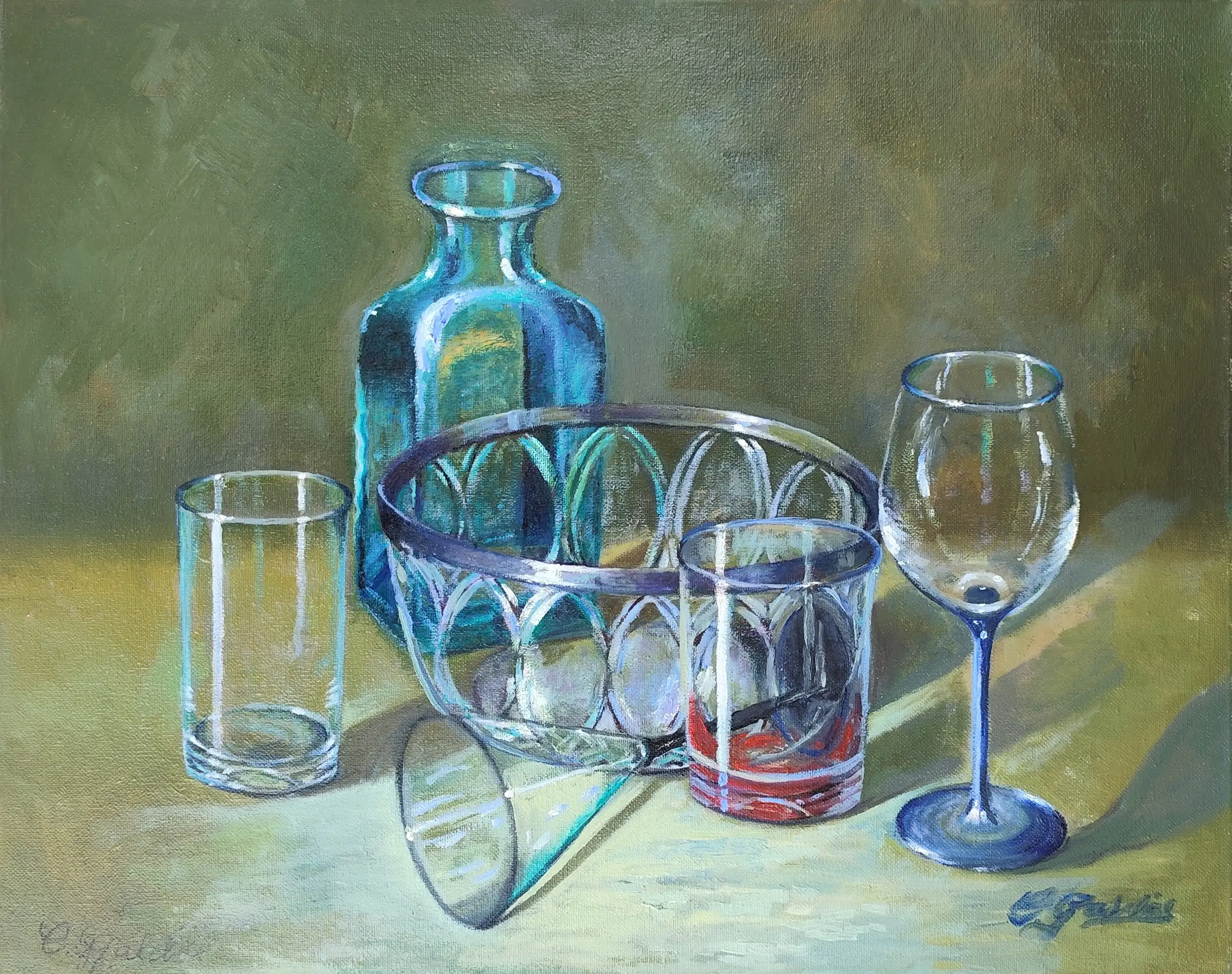 Mockup de la obra «Cristales» de Carmen Galdós