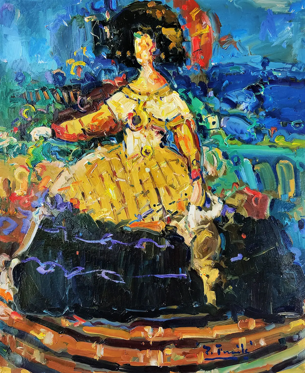 Obra titulada «Menina» de Pedro Fraile