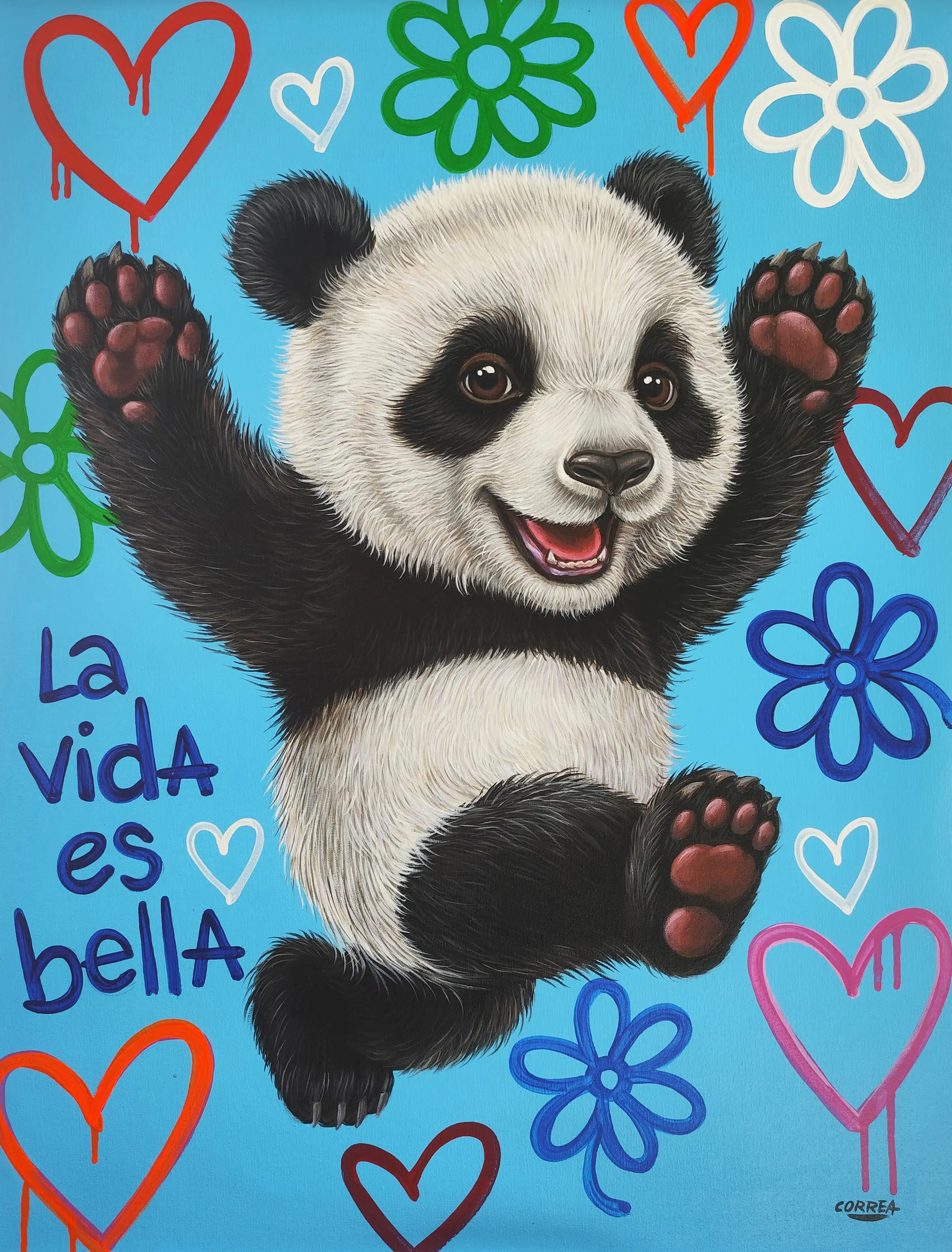Obra titulada «Panda» de Manuel Correa