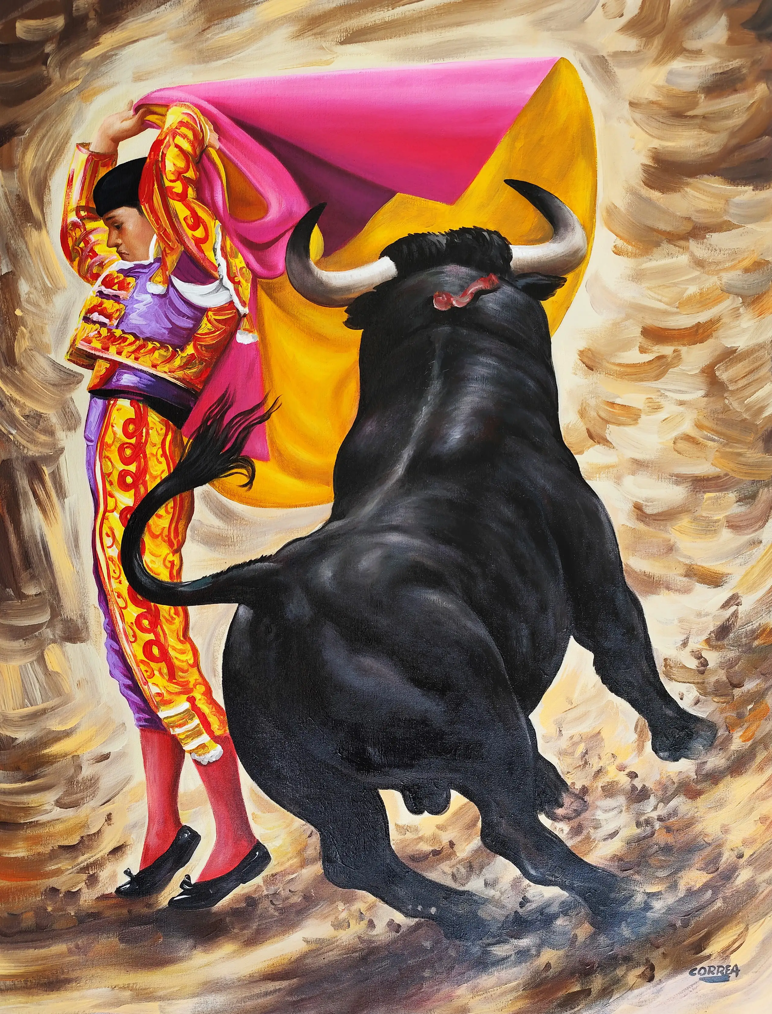 Obra titulada «Torero» de Manuel Correa
