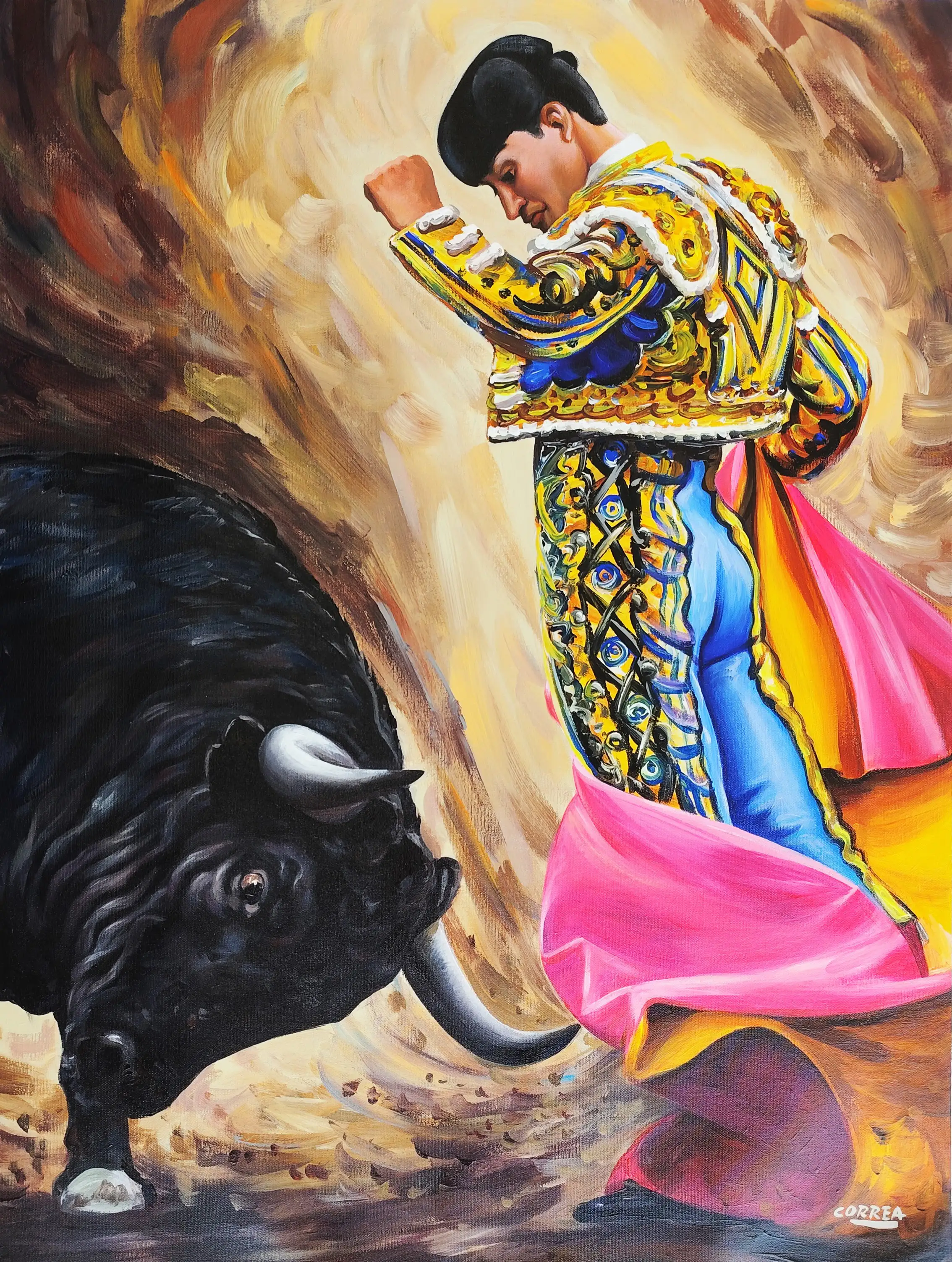 Obra titulada «Torero» de Manuel Correa
