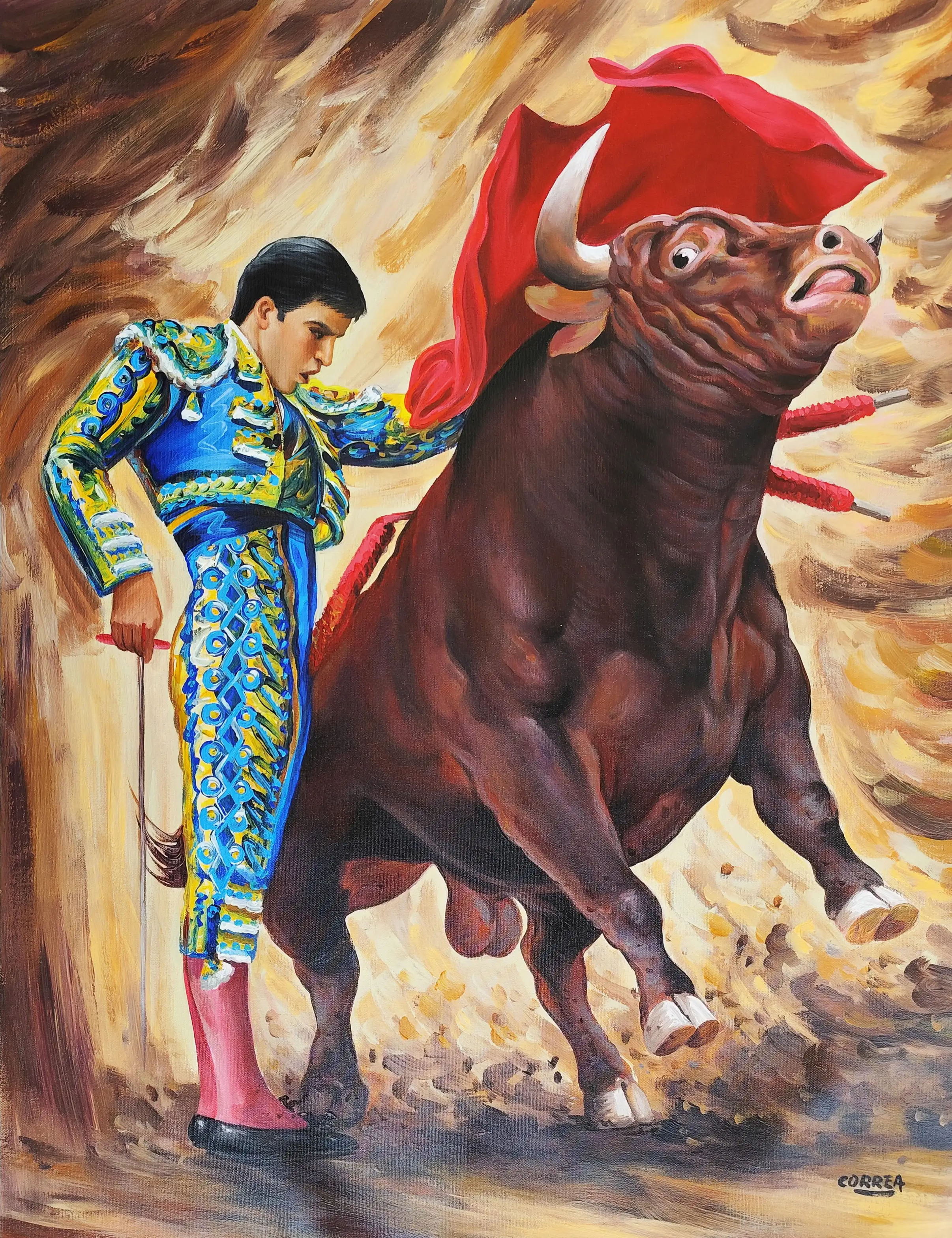 Obra titulada «Torero» de Manuel Correa