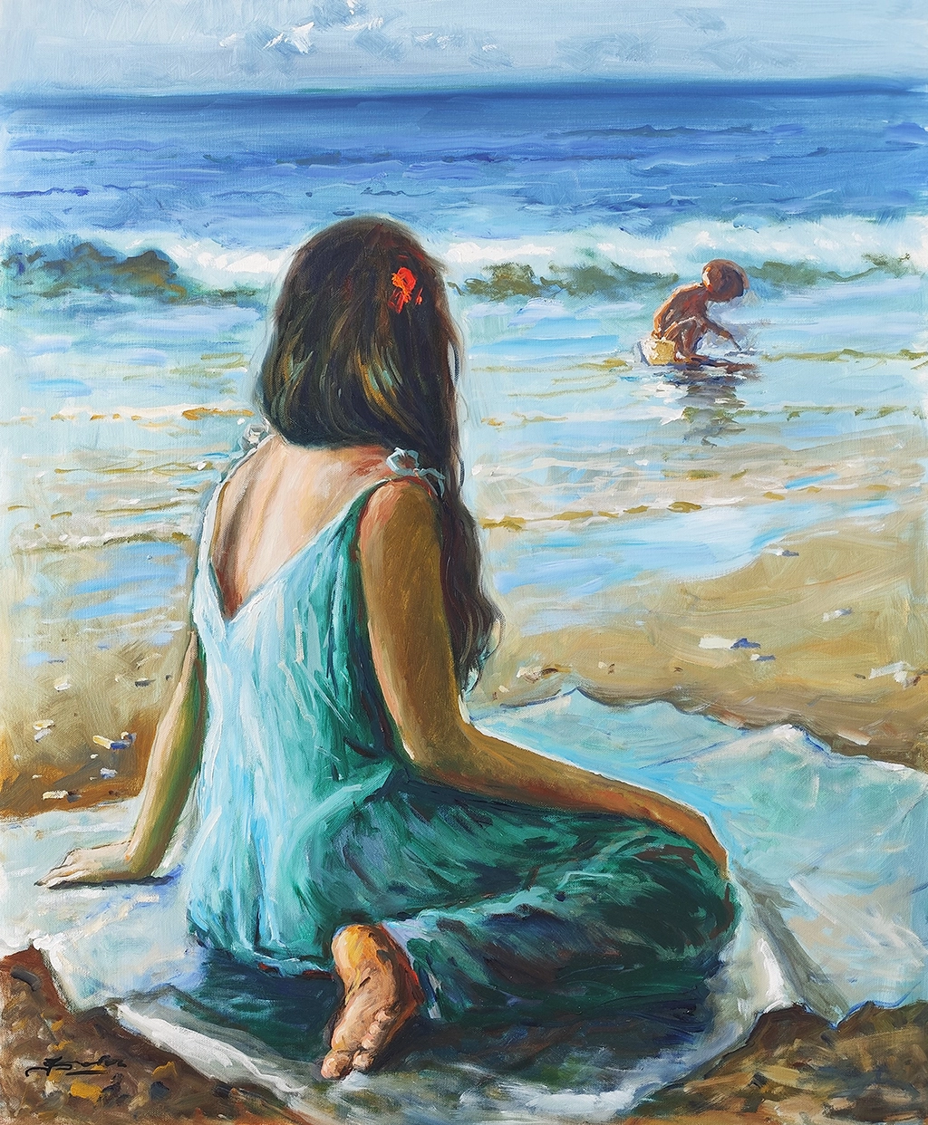 Chica en la playa