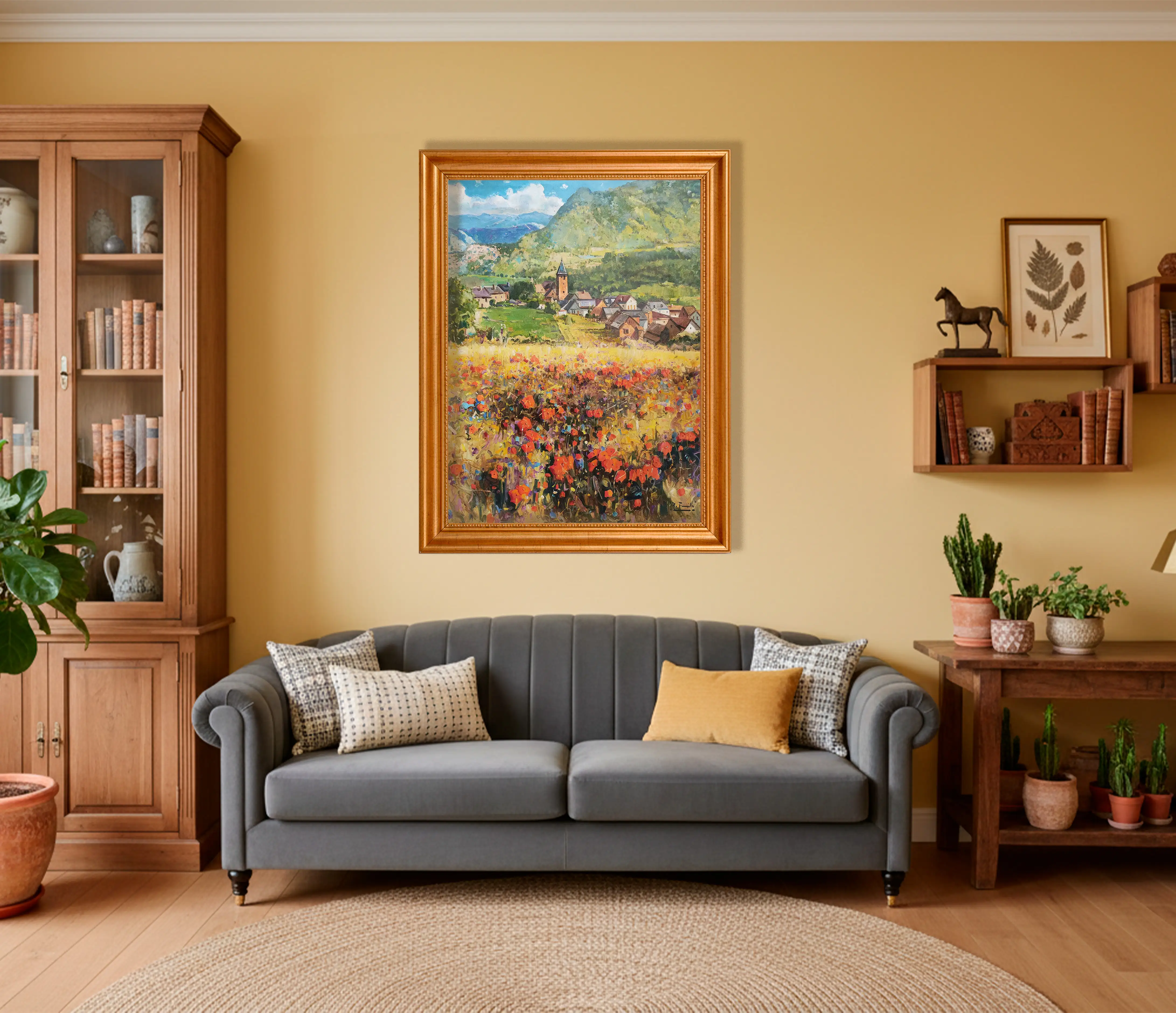 Mockup de la obra «Lescún» de Pedro Fraile