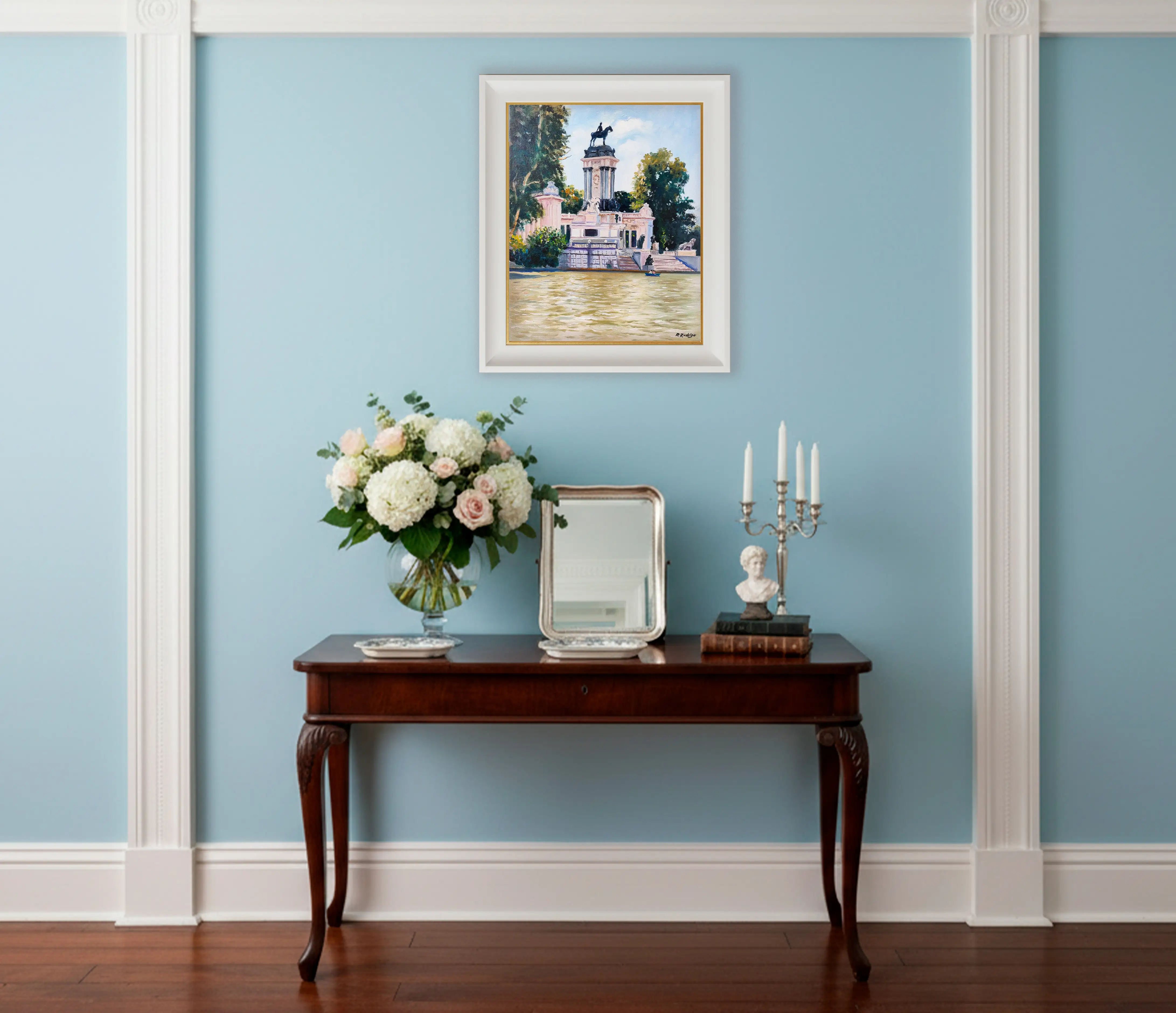 Mockup de la obra «Parque del Retiro» de Ramos Rodrigo