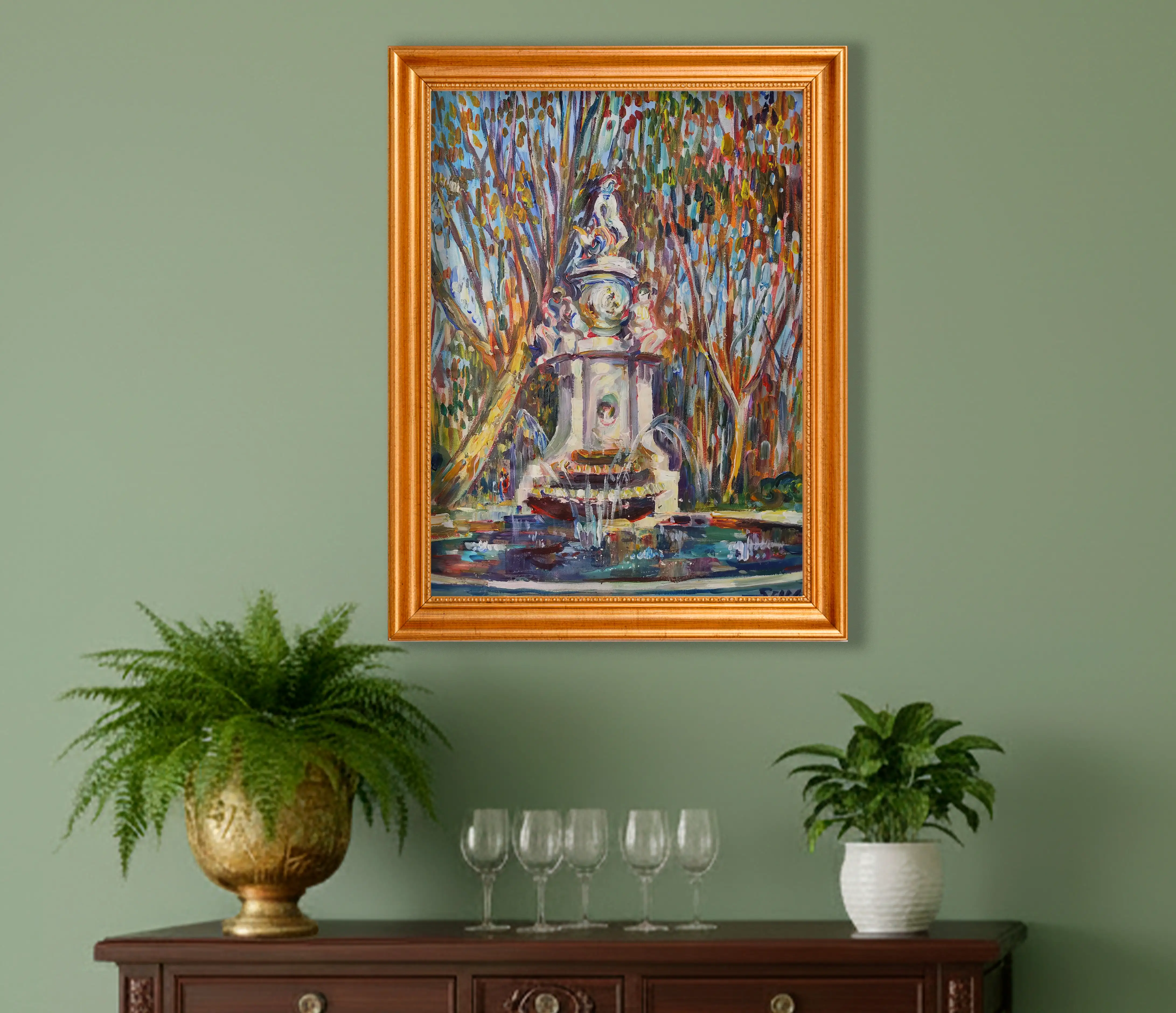 Mockup de la obra «Fuente de Apolo» de Serranos